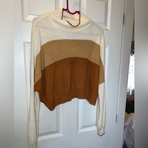 Cropped sweater size large